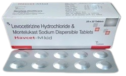 levocetirizine dihydrochloride & montelukast sodium dispersible tablets